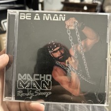 BE A MAN Macho Man Randy Savage vintage CD w/ poster insert (2003) Rap WWF / WCW picture