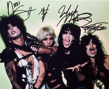 MOTLEY CRUE - FULL BAND Nikki Vince Mick Tommy -  Autographed 8 x 10 PHOTO w/COA picture
