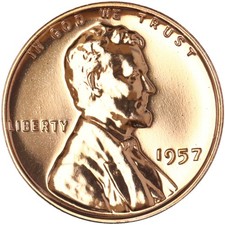 1957 (P) Lincoln Wheat Cent Gem Proof picture