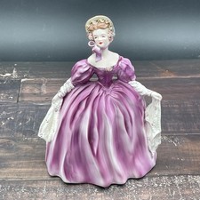 Florence Ceramics Pasadena Madeline In Purple Lilac Dress and Shawl 9.25