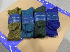[4 Pairs] BOMBAS x Virgin Atlantic Calf Socks - Blueberry/Surf Navy/Pine/Desert  picture