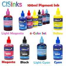 CISinks 100ml Refill Pigment Ink Bottles alternative for Workforce Artisan picture