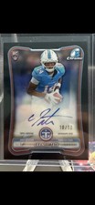 2026 Bowman Chrome Carnell Tate RC Black 10 /10 #BCV-118 Titans 08/10 picture