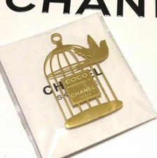Chanel Coco Mademoiselle Gold Bird Cage Magnetic Pin Badge picture