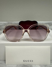 GUCCI | NEW | 1178S | 1178S - 005 | 56 | TRANSPARENT PINK | GRADIENT VIOLET picture