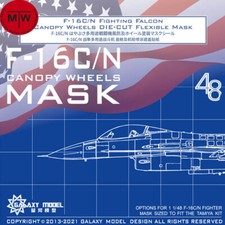 Galaxy C48029 1/48 F-16C/N Fighting Falcon Canopy Wheels Mask for Tamiya 61106 picture