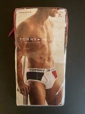 Tommy Hilfiger Men's M/L Brief Underwear Colorblock or Piping Cotton Knit 1pk picture