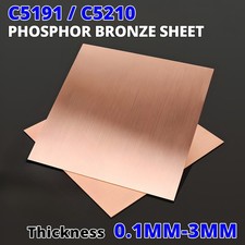 Phosphor Bronze Sheet / Plate / Strip / Foil – 0.1mm to 3mm Thickness picture