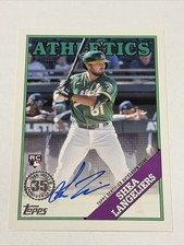 Topps 2023 Series 1 1988 Topps Auto Shea Langeliers #88BA-SL RC A’s picture