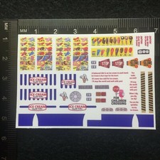 Clear 1:64 Waterslide Decal for Ice Cream Truck Quick Bite Sweet Licks picture