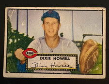 Topps 1952 - Dixie Howell #135 Cincinnati Reds Base Set WHITE Back picture
