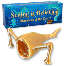 Golden Sea Eater Abyssal Cryptid Figurine – Leviathan Sea Monster Collectible picture