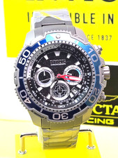 Invicta Commander TI-22 Titanium Mens Watch 48mm Double Blue w/ Black Dial NEW picture