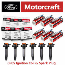 6PCS. GENUINE Motorcraft Ignition Coil & Spark Plug For Ford F150 3.5L picture
