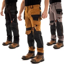 Mens Construction Work Pants Heavy Duty Cordura Cargo Workwear Utility Trousers picture