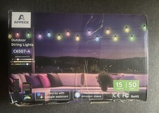 APPECK Smart Outdoor String Lights, 50ft Smart RGBW Outdoor Patio Lights  picture