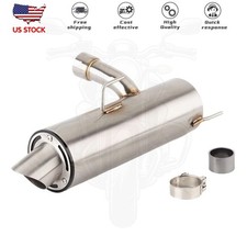For Polaris RZR 800 2008-2014 Exhaust System Mid Link Pipe Slip On Muffler Tips picture