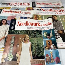 Vintage McCall’s Needlework Crafts Magazine Lot 5 1960s Knit Crochet Patterns picture