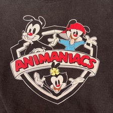 Vintage 90s Animaniacs Crewneck Sweatshirt Medium Warner Bros 1993 USA picture