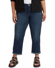 Levi's Boyfriend Jeans 16W Cobalt Blue Excellent Used Condition picture