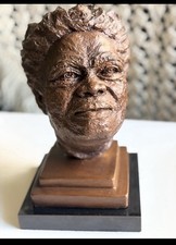 Mary McLeod Bethune Signed Inge Hardison Sculpture Rare African American Art picture
