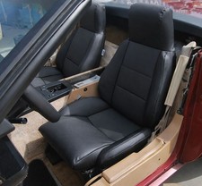 for 1984-1993 CHEVY CORVETTE C4 TYPE3 CUSTOM FIT PAIR SEAT COVERS BLACK picture