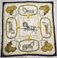 Hermes Grand Apparat Woman's Silk Scarf 34 X 34 Inches picture