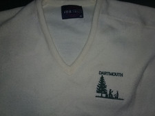Classic Dartmouth College XL Golf Sweater by Pine State with Indian Mascot Image picture