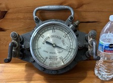 Antique Pressure Gauge Vintage Industrial Steam Punk Large Crosby Steam Gauge picture