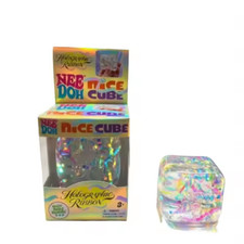 NeeDoh Squishy Needoh  Holographic Ribbon Squishy Rainbow SUPER RARE picture