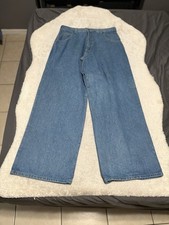 Vintage Solo Semore Mens 36x32 Blue Wide Leg Baggy Skater Denim USA 90s  picture