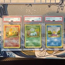 Charmander Squirtle Bulbasaur Trading Card Classic PSA 9 Sequential Number Order picture
