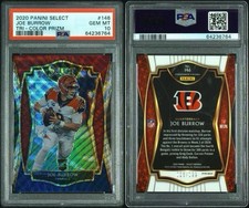 2020 Panini Select - Premier Level Joe Burrow #146 Tri-Color Prizm /199 PSA 10 picture