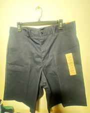Dickies Men’s Navy Work Shorts Size 36 Flat Front Solid inseam 15” picture