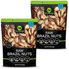 Nut Cravings Raw Brazil Nuts – Unsalted, No Shell, Whole, 2 Pack (16oz) picture