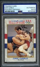 Dan Gable #32 signed autograph 1991 Impel Olympic Hall of Fame Card PSA Slabbed picture