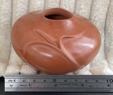 Iris Y Nampeyo Hopi-Tewa Corn Motif Pottery Seed Jar picture
