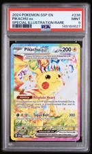 2024 POKEMON SURGING SPARKS PIKACHU EX SPECIAL ILLUSTRATION RARE #238 PSA 9 MT picture