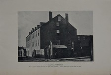 Antique Richmond Virginia Castle Thunder Civil War Prison Souvenir Art 1904 picture