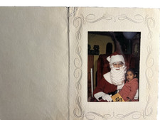 JANET JACKSON TRULY ONE-OF-A-KIND PERSONALLY OWNED CHILDHOOD PHOTO W/SANTA picture