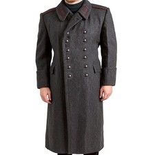 Bulgarian Style Men's Wool Trench Long Coat Military Style Heavy Winter Overcoat picture