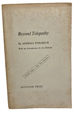 Beyond Telepathy by Andrija Puharich, Advanced Uncorrected Proof Copy, RARE picture
