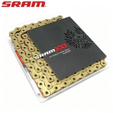 SRAM XX1 Eagle AXS Chain 12-Speed 126 Links Nickel Plated Gold CN-EAGL-XX1-A1 picture