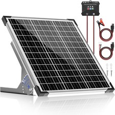 VOLTSET 50W Solar Panel Kit with Mount Bracket, 12V Solar Battery Charger for RV picture