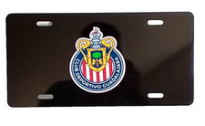 Aluminum License Plate TAG  6''x12'' with Vinyl Logo For Chivas del Guadalajara picture