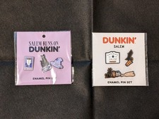 2025 & 2026 Salem Runs On Dunkin - (2) Enamel Pin Set Of 3 Pins - Halloween 2026 picture