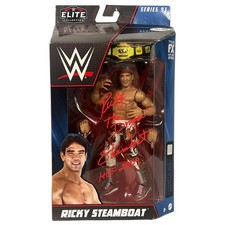 Ricky The Dragon Steamboat autographed action figure AEW AWA WCW WWF JSA picture
