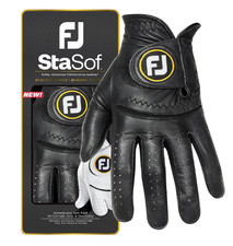 FootJoy StaSof Golf Glove Mens Medium-Large Black Left Hand Leather New picture
