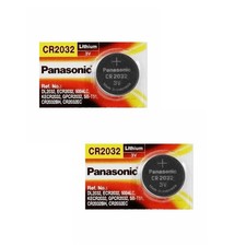 2 FRESH PANASONIC CR2032 BULK CR 2032 3V LITHIUM COIN CELL BATTERY EXP 2033 picture