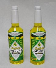 (2x) 32oz Jonathan English Sweetened BAR LIME JUICE for gimlet, margarita, drink picture